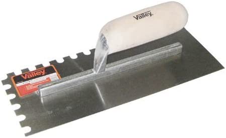 U-Notched Trowel with Hardwood Handle, 11" x 4-1/2"