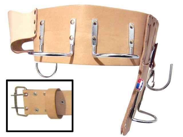999L Top Grain 2 ½"-4" Tapered Cement Finishing Belt, 2-Prong