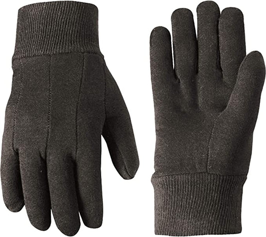 Wells Lamont Work Gloves, Jersey Basic, Wearpower, Large (508L), Brown