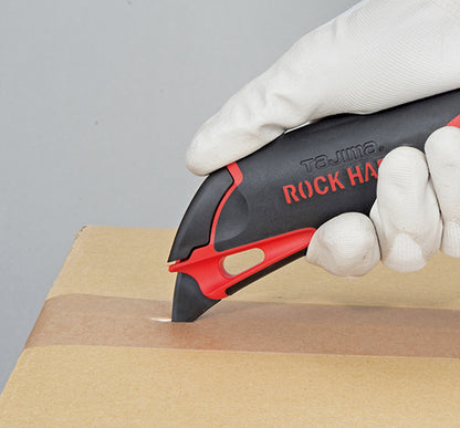 TAJIMA Utility Knife DFC671N-R1 - 1" 7-Point Rock Hard FIN Snap Blade Box Cutter with Dial Lock & 2 Rock Hard Blades