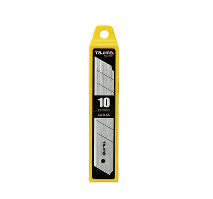TAJIMA - LCB-65 Utility Knives & Blades - 10-Pack 1" Rock Hard Box Cutter Snap Blades with Premium Tempered Steel & Ultra-Sharp Edge